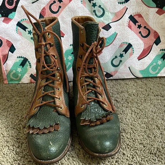 Justin Lace up Boots - Picture 4 of 5